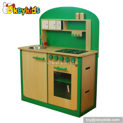 Preschool game children wooden toys kitchen play set W10C066