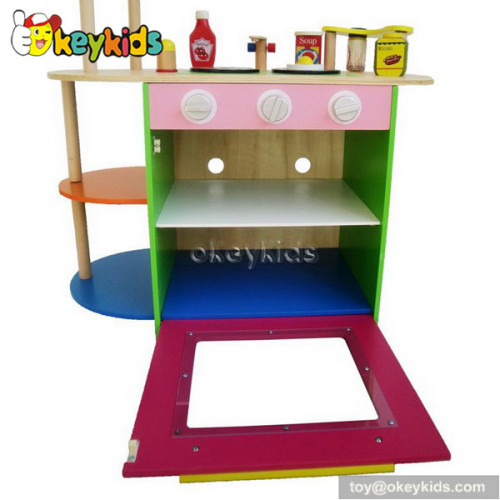 Preschool game wooden play kitchen for sale W10C086