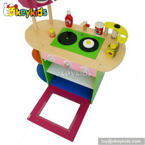 Preschool game wooden play kitchen for sale W10C086