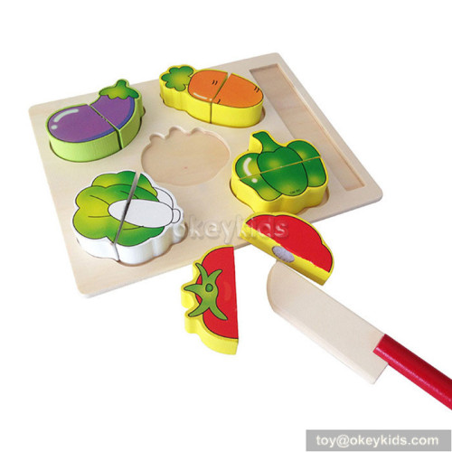 Pretend food children wooden simulation fruit vegetable toy W10B162B