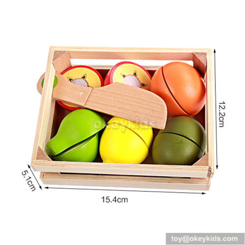 Pretend play children wooden fruit set toy W10B164