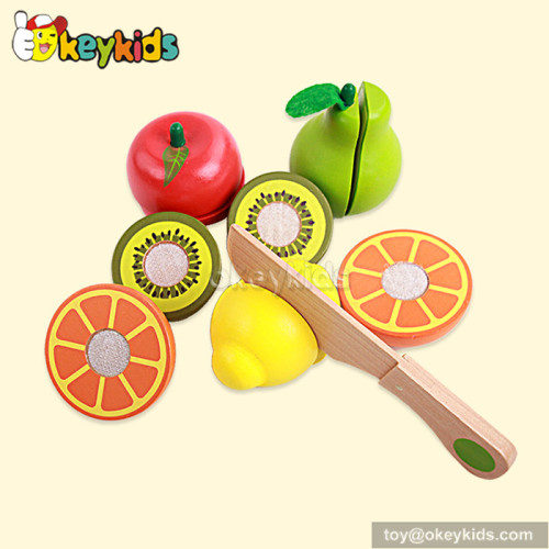 Pretend play children wooden fruit set toy W10B164