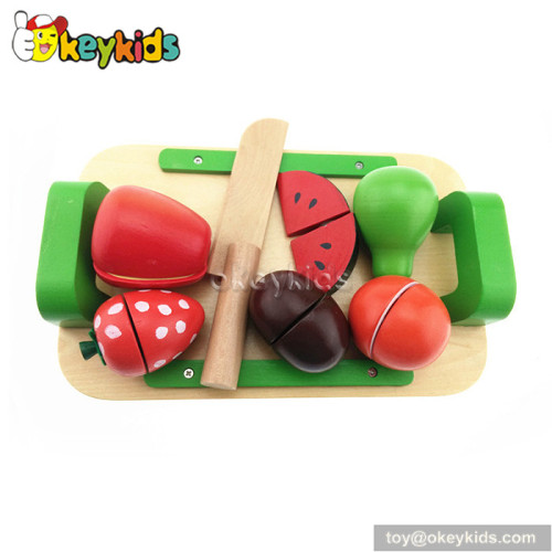 Pretend play children wooden toy fruit and vegetables W10B167