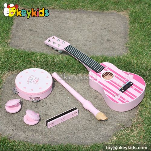 baby wooden music instruments toy Set Children Guitar toy set W07A035