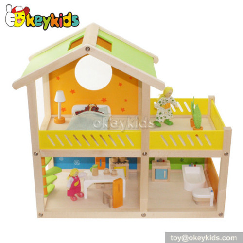 Classic kids wooden miniature dollhouse furniture W06A053
