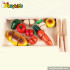 Pretend play kids wooden kitchen toy play food W10B099