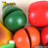 Pretend play kids wooden kitchen toy play food W10B099