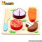 Emulation kids wooden play food set W10B091-A