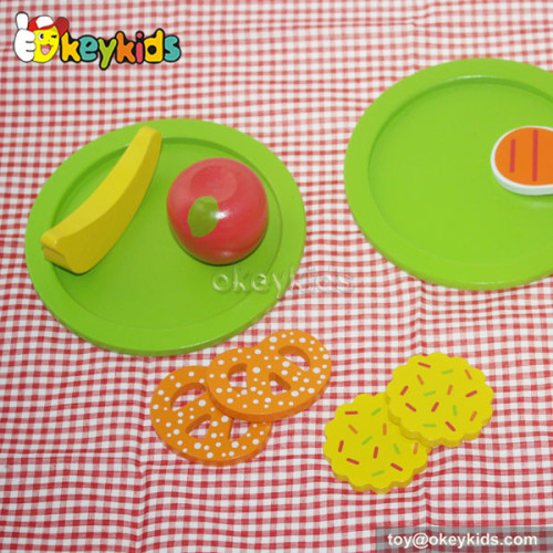 Educational baby toy wooden play kitchen food W10B086