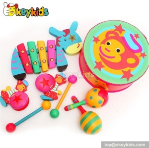 Wooden Musical Instrument Toy Set,Xylophone drum sand hammer musical toy for children W07A073