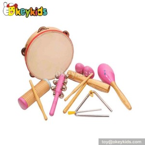 Wooden Musical Instrument Toy Set,kid tambourine toy,sand hammer toy set for children W07A078