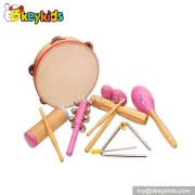 Wooden Musical Instrument Toy Set,kid tambourine toy,sand hammer toy set for children W07A078
