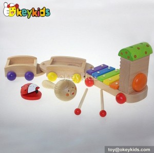 Wooden Musical Instrument Toy Set ,kid xylophone castanets sand hammer for children W07A087