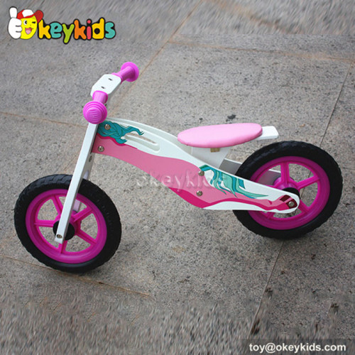 Lovely pink  balance wooden children bike W16C142