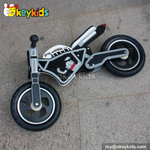 Cool black balance wooden mini motorcycle toy W16C144