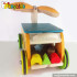 Top fashion cartoon rabbit children wooden toys car for sale W16A018