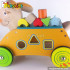 Top fashion cartoon rabbit children wooden toys car for sale W16A018