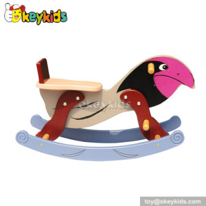 Cartoon eagle design baby wooden toy horses for sale W16D040