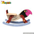Cartoon eagle design baby wooden toy horses for sale W16D040