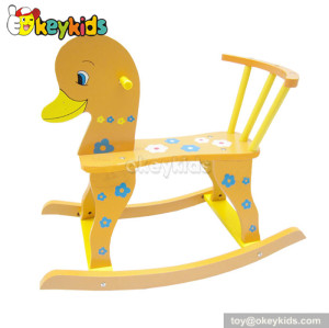 Fashionable design baby wooden rocking horse duck W16D042