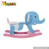Elephant design baby wooden rocking horse W16D023