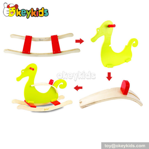 Lovely kids wooden rocking duck toy for sale W16D044