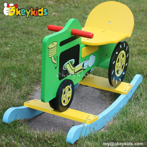 Top fashion kids truck wooden rocking toy for sale W16D002