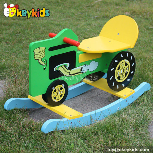 Top fashion kids truck wooden rocking toy for sale W16D002
