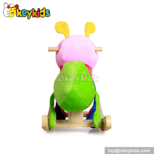 Ride on animal toys  wooden rocking horse for kids W16D084