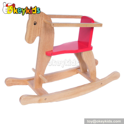 Best design baby wooden ride on horse toy for sale W16D041