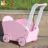 Newest design wooden pink baby walker for sale W16E049