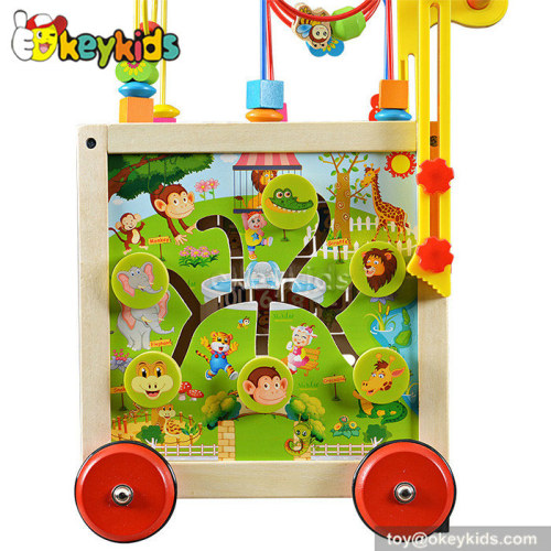 wholesale multi-function wooden cheap baby walkers for sale W16E055