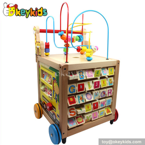 wholesale multi-function wooden baby activity walker for sale W16E051