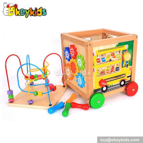 Stand learning wooden baby toy walker for sale W16E041