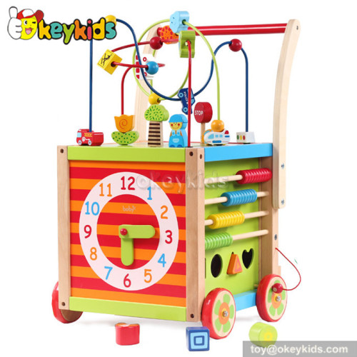 Best design wooden baby toy walker for sale W16E038