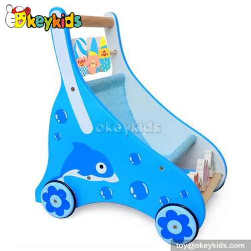 Stand learning wooden baby walker W16E024B