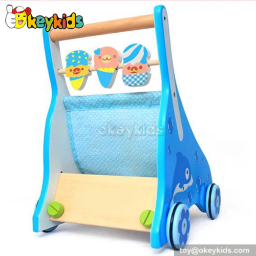 Stand learning wooden baby walker W16E024B