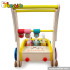 Lastest products baby wooden push along walker for sale W16E022