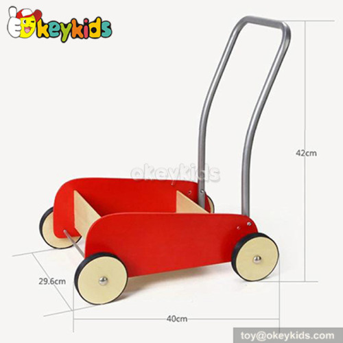 Lastest products funny wooden baby walker with bricks W16E028A