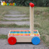 Wholesale cheap wooden walker baby push toys W16E018