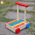 Wholesale cheap wooden walker baby push toys W16E018