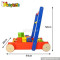 Wholesale cheap wooden kids toy walker with blocks W16E025