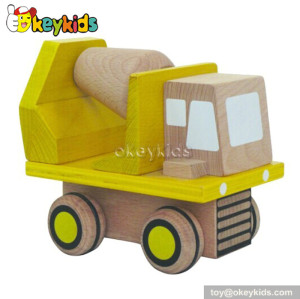 Handmade kids wooden dump truck toy for sale W04A094