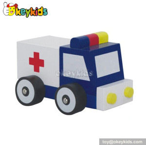 Top fashion kids wooden toy ambulance W04A098