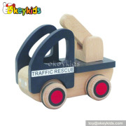 Top fashion kids wooden rescue car toys for sale W04A100