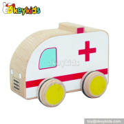 Top fashion kids wooden toy ambulance for sale W04A108