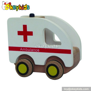 Top fashion kids wooden ambulance toy for sale W04A104