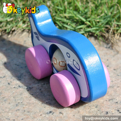 Colorful baby wooden mini car toys for sale W04A140