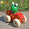 Wholesale cheap baby wooden frog toy car for sale W04A141