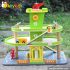 Okeykids Best design children wooden garage toy for sale W04B037
